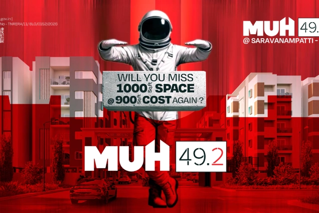 Launching MUH 49.2 - Phase 2, 196 apartments @ Saravanampatti!